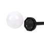 Lampa solara de gradina, lumina alb rece, 10 lumeni, IP44, baterie 40 mAh 1.2V, inaltime 34.5 cm