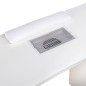 Masa de manichiura, colector praf, perna ergonomica, roti pivotante, lemn alb