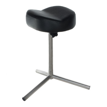 Suport pentru pedichiura, inaltime reglabila 51-66 cm, tapiterie piele ecologica neagra