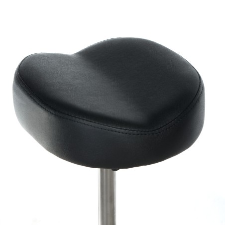 Suport pentru pedichiura, inaltime reglabila 51-66 cm, tapiterie piele ecologica neagra