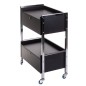 Dulap cosmetice, inaltime 86 cm, 2 sertare, roti transport, negru Dulap cosmetice, inaltime 86 cm, 2 sertare, roti transport, negru