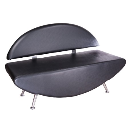 Canapea sala de asteptare, pentru saloane de infrumusetare, latime 138 cm, adancime 52 cm, piele eco