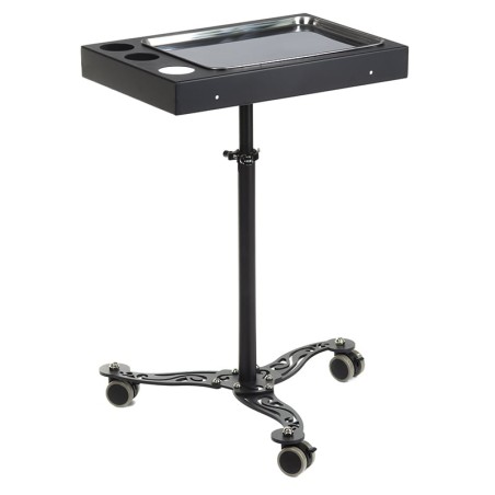 Ucenic portabil masa tatuat, inaltime reglabila 62-100 cm, tava 33x23,5 cm, negru