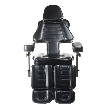 Scaun electric de tatuaje, inaltime reglabila 60-77 cm, spatar si suport picioare reglabile, negru