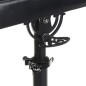 Cotiera cu baza pentru tatuaj, unghi inclinare 180 de grade, inaltime reglabila 65-104.5 cm, tapiterie piele ecologica