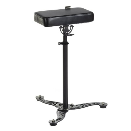 Cotiera pentru tatuaje, inaltime reglabila 61-100 cm, unghi inclinare 180 grade, negru