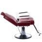 Scaun hidraulic frizerie, inaltime reglabila 55-66 cm, spatar inclinabil, baza cromata Scaun hidraulic frizerie, inaltime reglabila 55-66 cm, spatar inclinabil, baza cromata