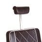 Scaun frizerie, tapiterie piele ecologica, inaltime maxima 67.5 cm, spatar reglabil, tetiera, baza 65 cm Scaun frizerie, tapiterie piele ecologica, inaltime maxima 67.5 cm, spatar reglabil, tetiera, baza 65 cm