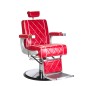 Scaun frizerie, inaltime maxima 67.5 cm, suport picioare mobil, baza cromata, piele ecologica rosie Scaun frizerie, inaltime maxima 67.5 cm, suport picioare mobil, baza cromata, piele ecologica rosie