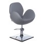 Scaun coafor, inaltime maxima 59 cm, design modern, baza 69 cm, gri Scaun coafor, inaltime maxima 59 cm, design modern, baza 69 cm, gri