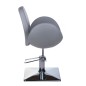 Scaun coafor, inaltime maxima 59 cm, design modern, baza 69 cm, gri Scaun coafor, inaltime maxima 59 cm, design modern, baza 69 cm, gri