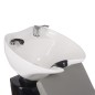 Scafa profesionala cu bol, tapiterie piele ecologica, latime scaun 47 cm, gri deschis Scafa profesionala cu bol, tapiterie piele ecologica, latime scaun 47 cm, gri deschis