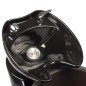 Scafa coafor, unghi incliare bol, latime scaun 47 cm, piele ecologica, conexiuni incluse Scafa coafor, unghi incliare bol, latime scaun 47 cm, piele ecologica, conexiuni incluse