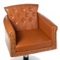 Scaun coafor si frizerie, hidraulic, inaltime spatar 42 cm, tapiterie piele ecologica, maro Scaun coafor si frizerie, hidraulic, inaltime spatar 42 cm, tapiterie piele ecologica, maro