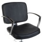 Scaun profesional coafor, reglare hidraulica inaltime, baza cromata, latime 50 cm