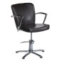 Scaun hidraulic coafor, inaltime maxima 59 cm, adancime 47 cm, piele ecologica, maro Scaun hidraulic coafor, inaltime maxima 59 cm, adancime 47 cm, piele ecologica, maro