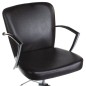 Scaun hidraulic coafor, inaltime maxima 59 cm, adancime 47 cm, piele ecologica, maro Scaun hidraulic coafor, inaltime maxima 59 cm, adancime 47 cm, piele ecologica, maro