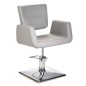 Scaun coafor, stil modern, sistem hidraulic, latime 47 cm, piele eco, baza cromata Scaun coafor, stil modern, sistem hidraulic, latime 47 cm, piele eco, baza cromata