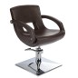 Scaun coafor, reglare hidraulica a inaltimii, 43-57 cm, tapiterie piele ecologica, maro Scaun coafor, reglare hidraulica a inaltimii, 43-57 cm, tapiterie piele ecologica, maro