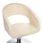 Scaun profesional frizerie, inaltime reglabila, latime 48 cm, baza cromata, crem Scaun profesional frizerie, inaltime reglabila, latime 48 cm, baza cromata, crem