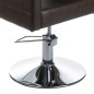 Scaun de frizerie si coafor, inaltime maxima 58 cm, tapiterie piele ecologica, maro inchis Scaun de frizerie si coafor, inaltime maxima 58 cm, tapiterie piele ecologica, maro inchis