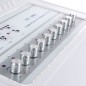 Dispozitiv electrostimulare, 5 programe, 8 nivele viteza, 10 circuite, curele, 100-650Hz, 15W