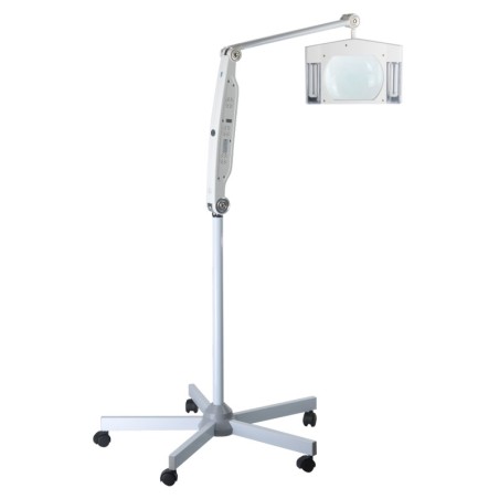 Lampa cosmetica cu trepied, lupa marire 8x, 16W, 220V, roti deplasare