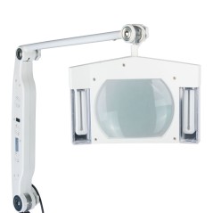 Lampa cosmetica cu trepied, lupa marire 8x, 16W, 220V, roti deplasare