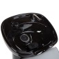 Scafa coafor si frizerie, fotoliu latime 64 cm, inaltime 83 cm, gri inchis