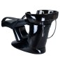 Scafa coafor, fotoliu piele ecologica, suport picioare, inaltime 83 cm, negru Scafa coafor, fotoliu piele ecologica, suport picioare, inaltime 83 cm, negru