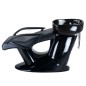 Scafa coafor, fotoliu piele ecologica, suport picioare, inaltime 83 cm, negru Scafa coafor, fotoliu piele ecologica, suport picioare, inaltime 83 cm, negru