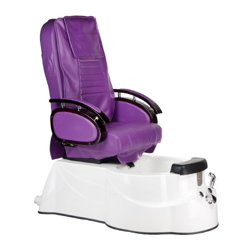 Scaun pedichiura, sistem masaj, cada hidromasaj, functii de reglare, piele ecologica, violet