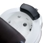 Scaun pedichiura, control telecomanda, spatar reglabil, cada cu hidromasaj si cromoterapie, piele eco Scaun pedichiura, control telecomanda, spatar reglabil, cada cu hidromasaj si cromoterapie, piele eco