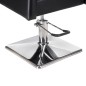 Scaun hidraulic coafor, inaltime 46-58 cm, baza cromata, latime scaun 49 cm, negru Scaun hidraulic coafor, inaltime 46-58 cm, baza cromata, latime scaun 49 cm, negru