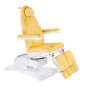 Fotoliu pedichiura si cosmetica, electric, telecomanda, inaltime reglabil 58-89 cm, cotiere detasabile, galben