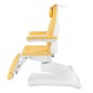 Fotoliu pedichiura si cosmetica, electric, telecomanda, inaltime reglabil 58-89 cm, cotiere detasabile, galben