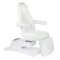 Fotoliu cosmetic electric, telecomanda, inaltime reglabila 58-89 cm, piele ecologica alba