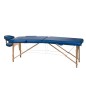 Pat masaj, reglabil pe inaltime, cotiere reglabile, structura lemn, albastru Pat masaj, reglabil pe inaltime, cotiere reglabile, structura lemn, albastru