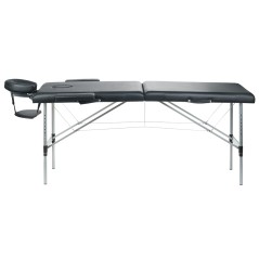 Pat masaj, forma ergonomica, inaltime reglabila 60-78,5 cm, cadru aluminiu, maxim 130 kg