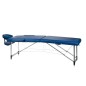 Pat masaj, inaltime reglabila 60-78,5 cm, latime 60 cm, maxim 130 kg, aluminiu si piele ecologica, albastru Pat masaj, inaltime reglabila 60-78,5 cm, latime 60 cm, maxim 130 kg, aluminiu si piele ecologica, albastru