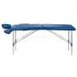 Pat masaj, inaltime reglabila 60-78,5 cm, latime 60 cm, maxim 130 kg, aluminiu si piele ecologica, albastru Pat masaj, inaltime reglabila 60-78,5 cm, latime 60 cm, maxim 130 kg, aluminiu si piele ecologica, albastru