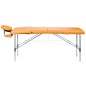 Pat masaj, inaltime reglabila 60-78,5 cm, cadru aluminiu, sarcina maxima 130 kg, portocaliu Pat masaj, inaltime reglabila 60-78,5 cm, cadru aluminiu, sarcina maxima 130 kg, portocaliu