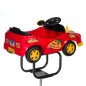 Scaun frizerie copii, sistem hidraulic reglare inaltime 46-66 cm, forma masina curse, volan, sarcina maxima 20 kg