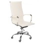 Scaun de birou, rotativ, forma ergonomica, inaltime reglabila 48-56 cm, crem