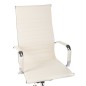 Scaun de birou, rotativ, forma ergonomica, inaltime reglabila 48-56 cm, crem