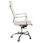 Scaun de birou, rotativ, forma ergonomica, inaltime reglabila 48-56 cm, crem