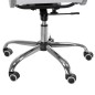 Scaun de birou ergonomic, inaltime 48-56 cm, cotiere, piele ecologica alba
