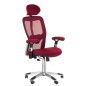 Scaun ergonomic, spatar inalt, cotiere tapitate, roti pivotante, inaltime reglabila 46-56 cm, rosu