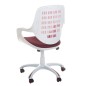 Scaun de birou sau conferinta, ergonomic, reglabil pe inaltime, latime 47 cm, visiniu