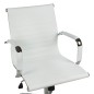 Scaun de birou sau conferinta, inaltime reglabila de la 44 la 54 cm, tapiterie piele ecologica, alb